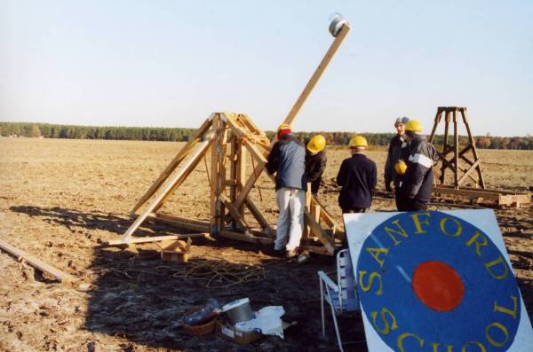 The Catapult and the Team at the competition